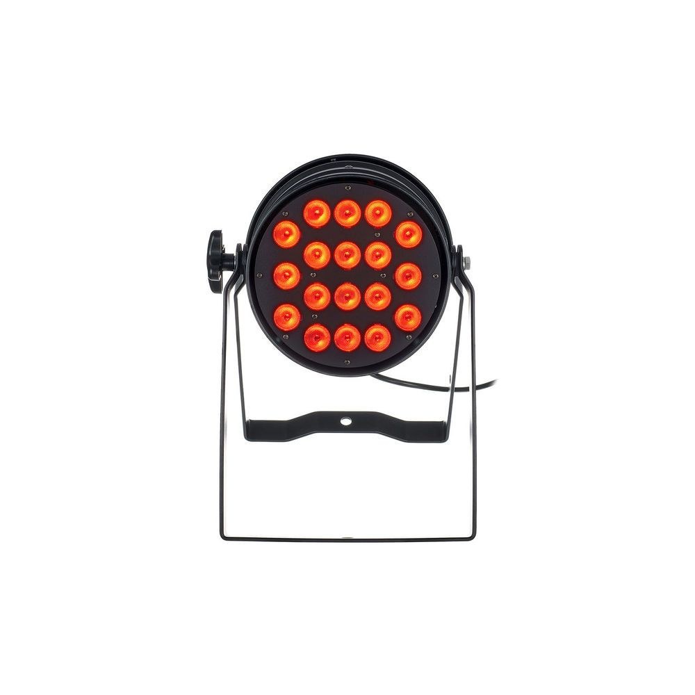 פנס לד PAR 64 Stairville 18×3W RGB – Tri-Color, 40°, DMX, מצב מוזיקה, ללא מאוורר, שחור 2 פנס ה-PAR 64 18×3W – פנס לד PAR, תמונה 2