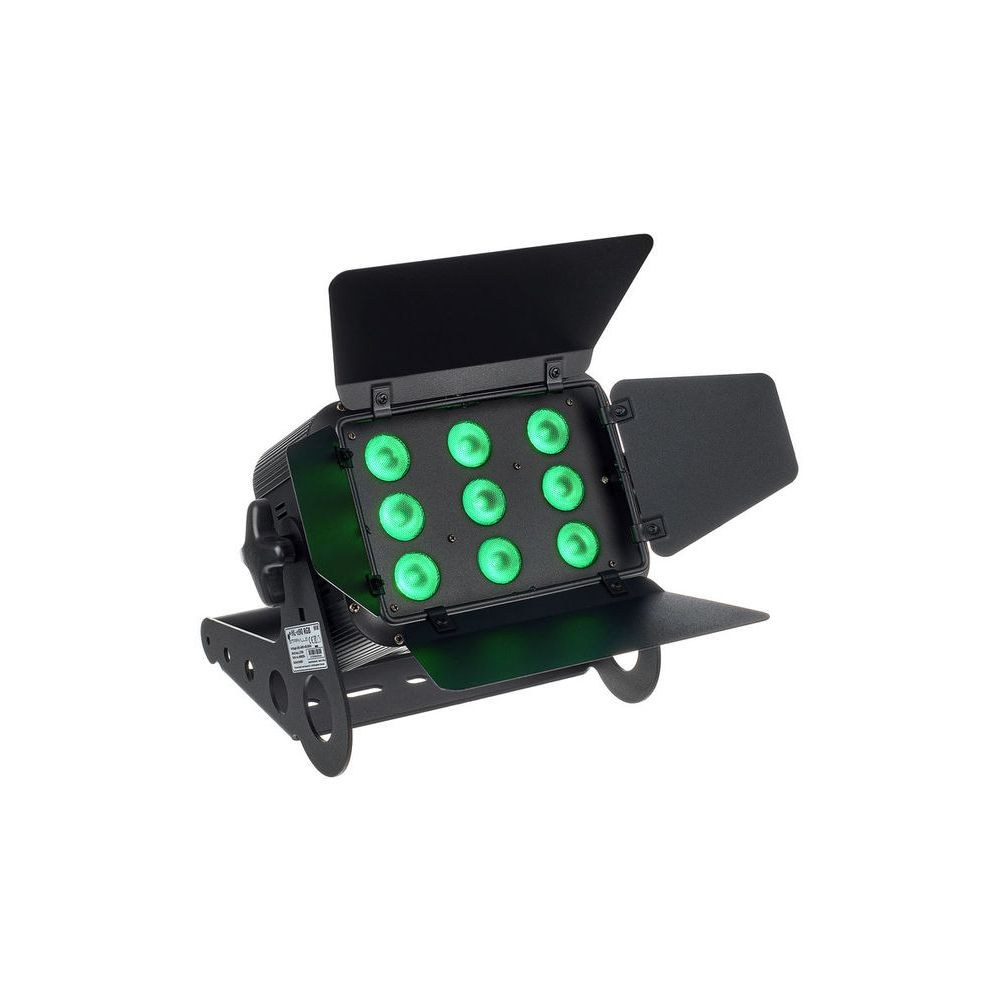 פנס הצפה לד לבמה Stairville 9×8W RGBWW – זווית 35°, דלתות ברן, DMX, Power Twist 3 פנס ההצפה עם דלתות הברן – פנס הצפה לד, תמונה 3