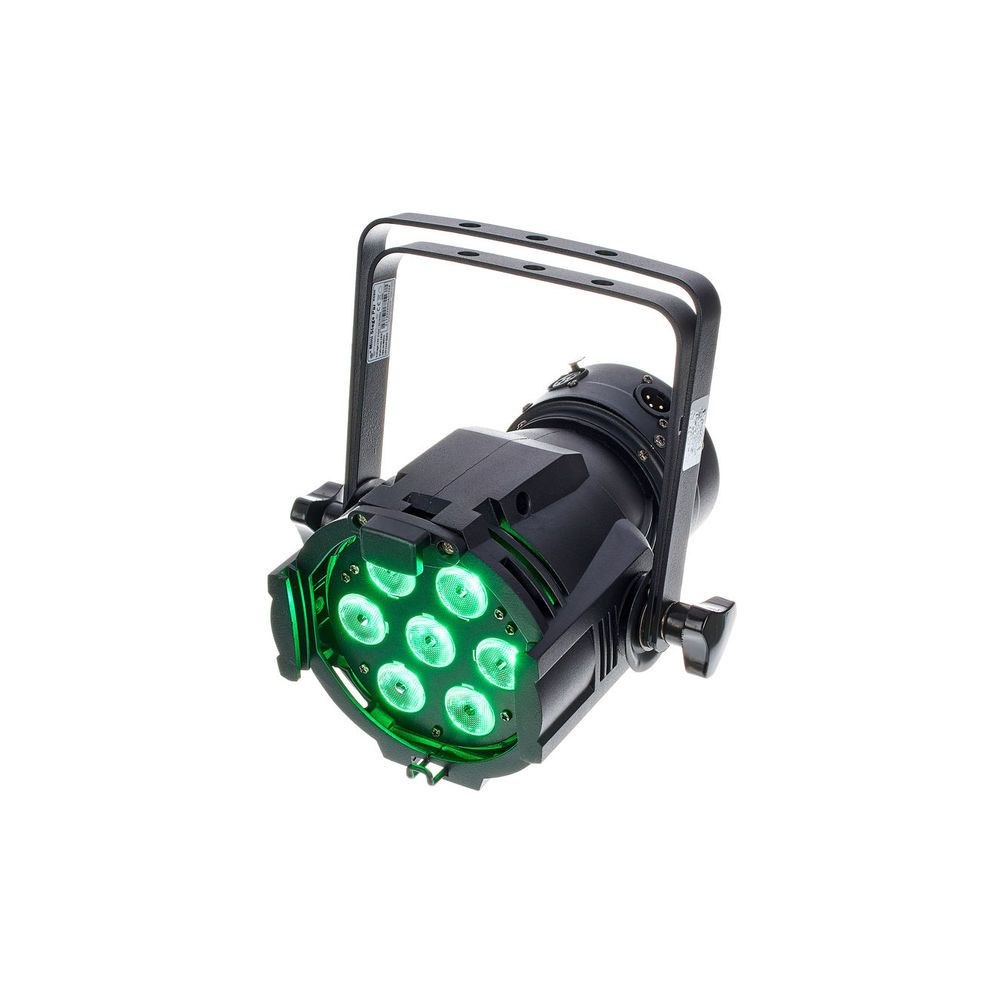 פנס לד Stairville Mini Stage Par 7×4W RGBW – קומפקטי, 30°, DMX, מצב מוזיקה, גוף אלומיניום 1 פנס לד Stairville Mini Stage Par 7×4W RGBW – קומפקטי, 30°, DMX, מצב מוזיקה, גוף אלומיניום