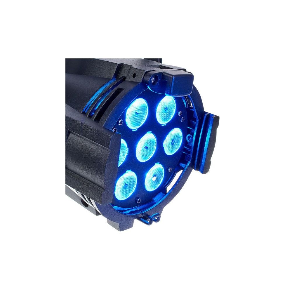 פנס לד Stairville Mini Stage Par 7×4W RGBW – קומפקטי, 30°, DMX, מצב מוזיקה, גוף אלומיניום 6 פנס ה-Mini Stage Par הצבעוני – פנס לד PAR, תמונה 6