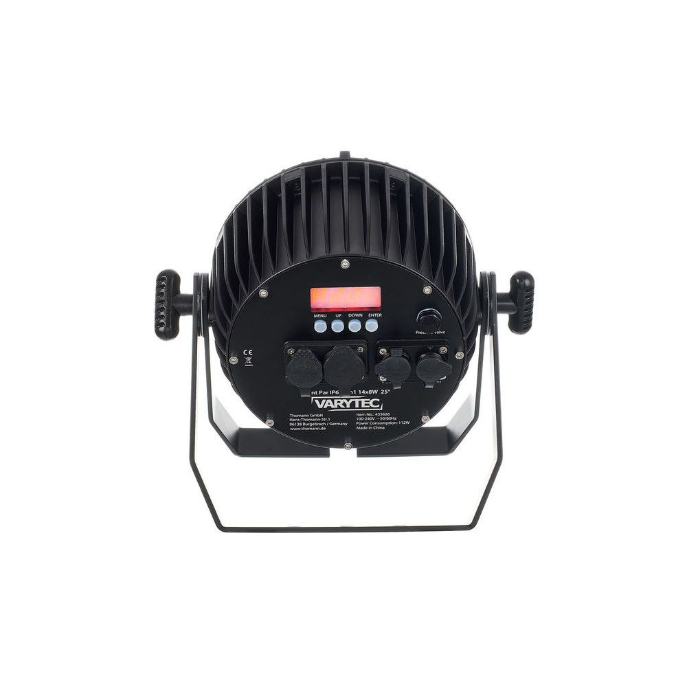 פנס PAR לד עמיד למים Varytec Event Par IP65 – 14×8W RGBW, ללא מאוורר, DMX, כולל שלט 4 פנס ה-PAR העמיד למים – פנס PAR לד עמיד למים, תמונה 4