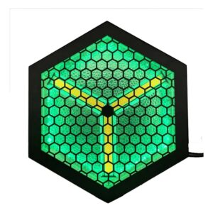 פנס פורטמן Shadow HEXAGON PAR P3 – 3 לדים לבן חם 2800K עם מסגרת RGB