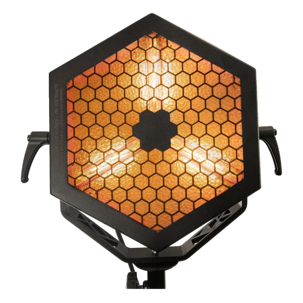 פנס פורטמן Shadow HEXAGON PAR P3 – 3 לדים לבן חם 2800K עם מסגרת RGB 5 פנס פורטמן Shadow HEXAGON PAR P3 עם 3 לדים לבן חם ומסגרת RGB – תמונה 5