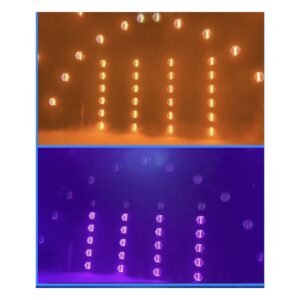 פנס אפקט רטרו מיני Shadow LA-FG01 – 6 נורות COB של 50W ו-54 לדי RGB