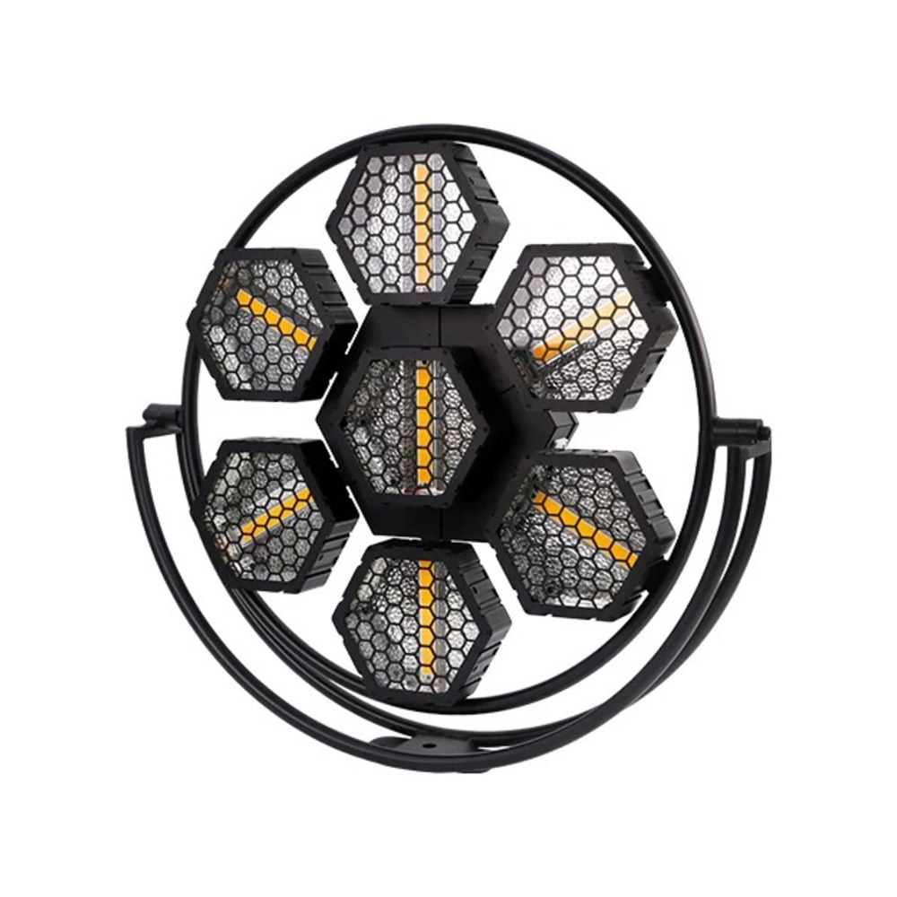פנס אפקט רטרו מיני Shadow LA-FG05 – 7 נורות COB של 50W ו-63 לדי RGB 1 פנס אפקט רטרו מיני Shadow LA-FG05 עם נורות COB ולדי RGB