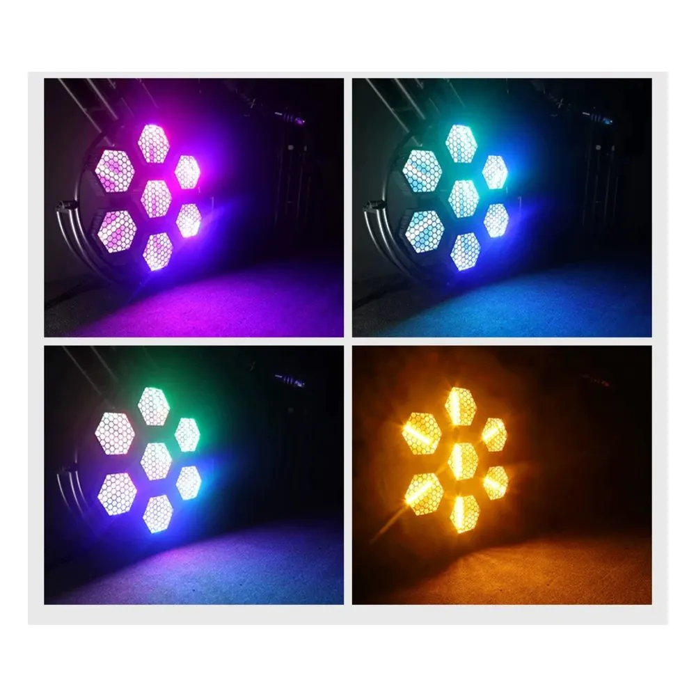 פנס אפקט רטרו מיני Shadow LA-FG05 – 7 נורות COB של 50W ו-63 לדי RGB 2 פנס אפקט רטרו מיני Shadow LA-FG05 עם נורות COB ולדי RGB – תמונה 2