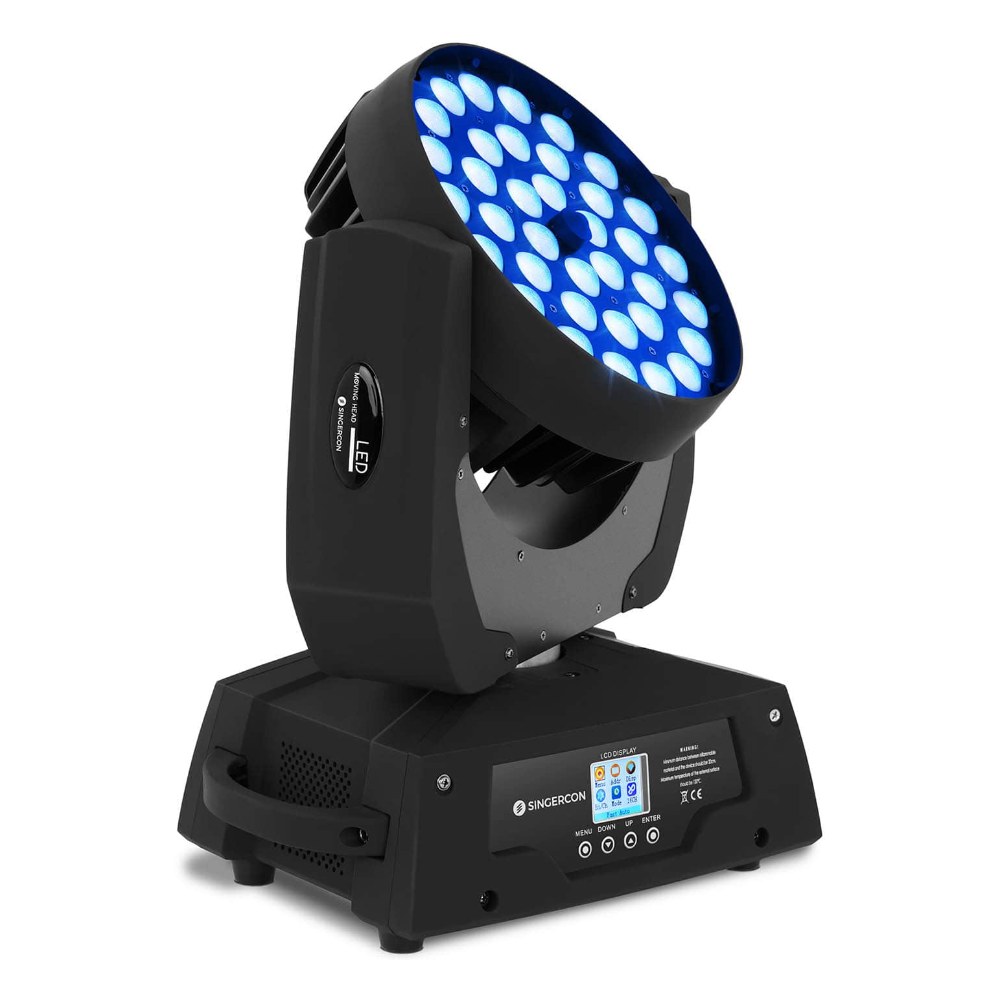 פנס ראש נע Shadow ZOOM LED 36X12 – 36 לדים של 12W, RGB ולבן חם עם זום 4 פנס ראש נע Shadow ZOOM LED 36X12 RGB-WW – תמונה 4