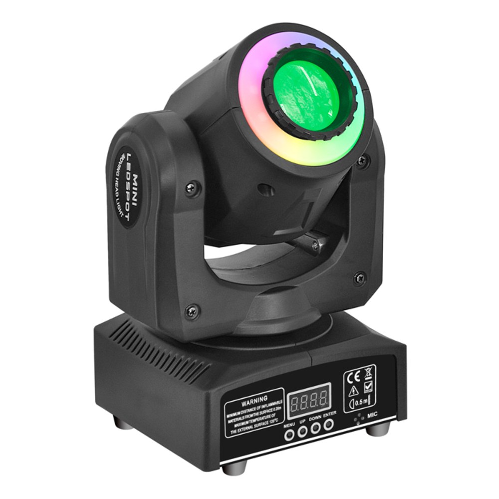 פנס ראש נע ספוט לד Shadow PL-94B – 30W עם 7 גובואים וטבעת לד RGB 1 פנס ראש נע ספוט לד Shadow PL-94B עם טבעת לד RGB
