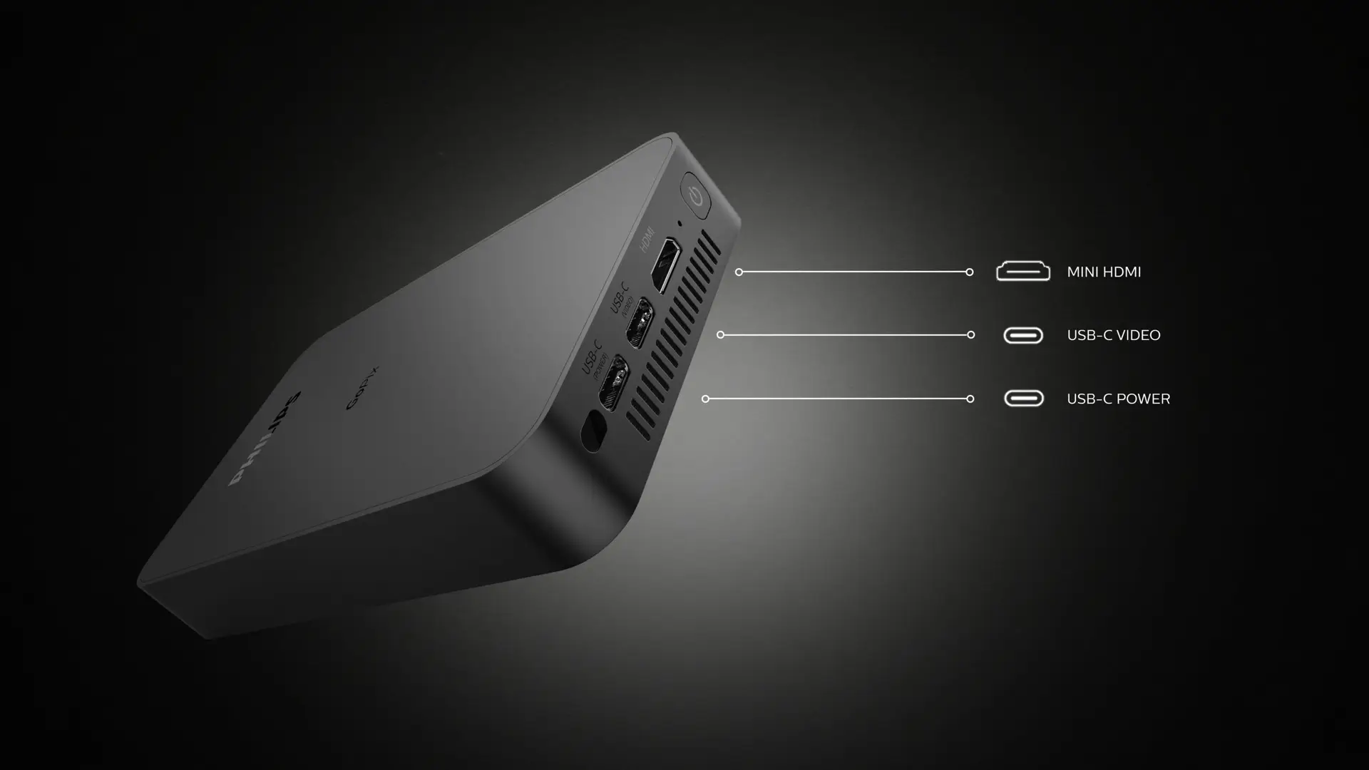 מקרן כיס נייד Philips GoPix 1 – DLP LED עד 75 אינץ׳, סוללה מובנית, USB-C ו-Mini HDMI 5 Philips GoPix 1 מקרן כיס נייד 5