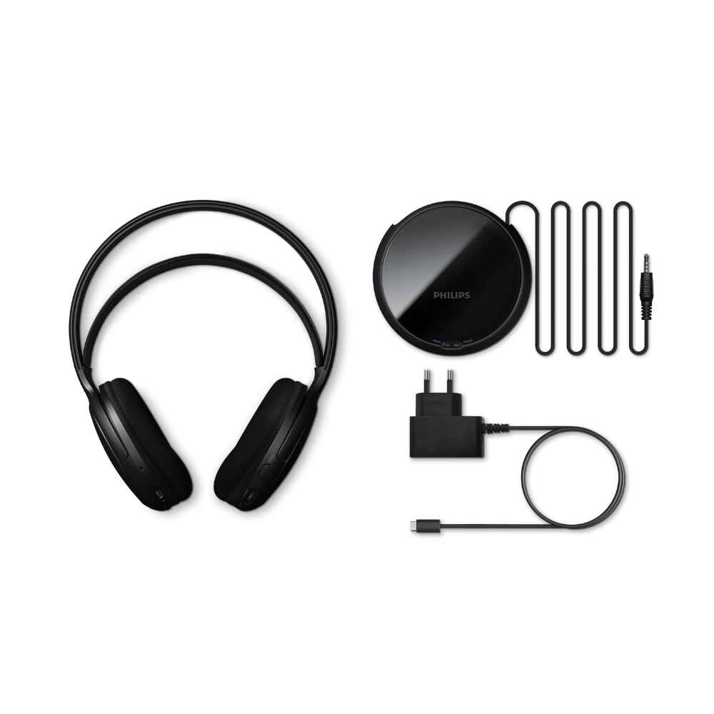 אוזניות אלחוטיות לטלוויזיה Philips SHC5200 – תחנת בסיס 2.4G, טווח עד 30 מטר, עד 30 שעות האזנה 5 Philips SHC5200 אוזניות אלחוטיות לטלוויזיה 5
