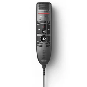 מיקרופון הכתבה Philips SpeechMike Premium LFH3500 – מיקרופון מרחף, חיישן תנועה ומארז אנטימיקרובי