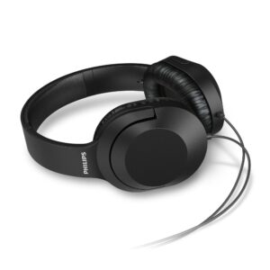 אוזניות Over-Ear חוטיות Philips TAH2005BK – דרייבר 40 מ״מ, מבנה סגור, כבל 2 מטר ומתאם 6.3 מ״מ