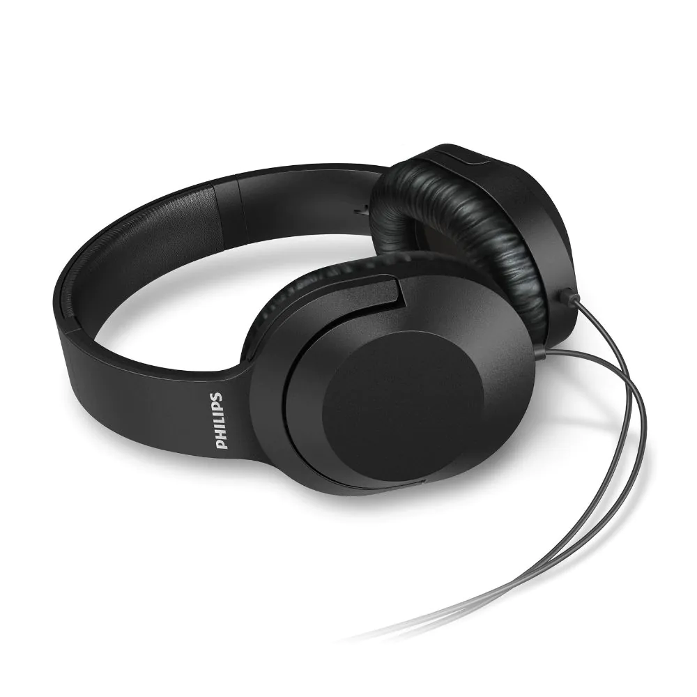 אוזניות Over-Ear חוטיות Philips TAH2005BK – דרייבר 40 מ״מ, מבנה סגור, כבל 2 מטר ומתאם 6.3 מ״מ 2 Philips TAH2005BK אוזניות Over-Ear חוטיות 2