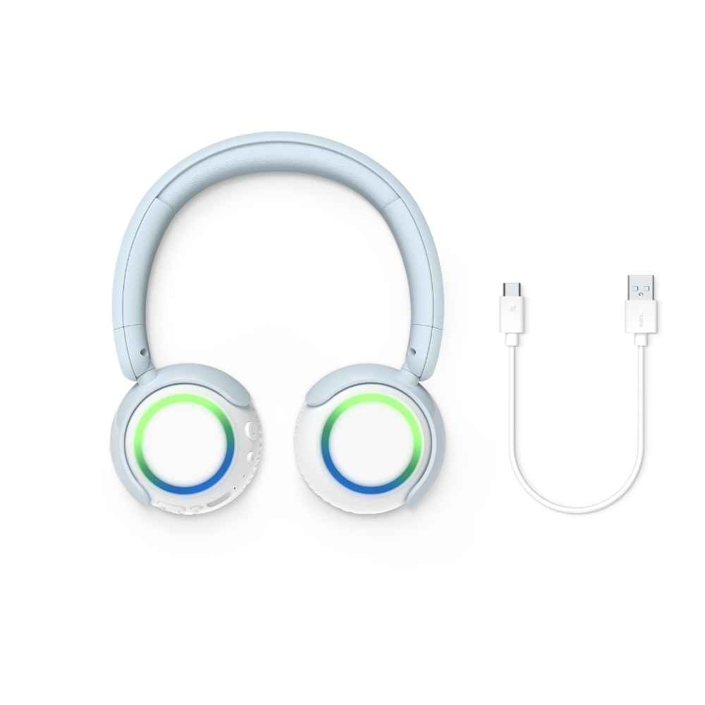 אוזניות On-Ear אלחוטיות לילדים Philips TAK4200 – הגבלת עוצמה 75/85dB, עד 45 שעות ותאורת LED 6 Philips TAK4200 אוזניות אלחוטיות לילדים 6