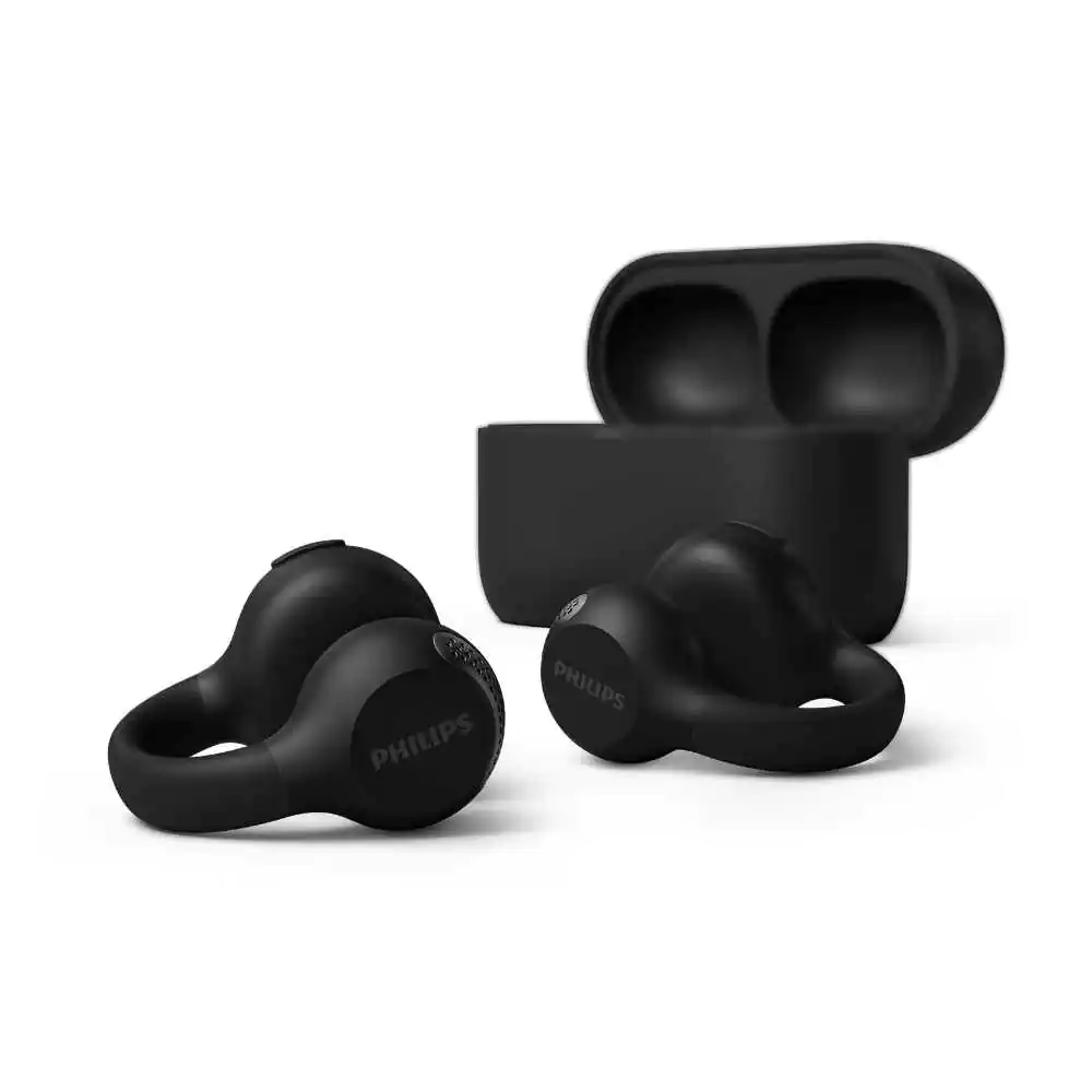 אוזניות קליפס Open-Ear אלחוטיות Philips TAQ2000 TWS – עד 28 שעות, Bluetooth 5.4 Multipoint ו-IPX4 1 Philips TAQ2000 אוזניות קליפס Open-Ear