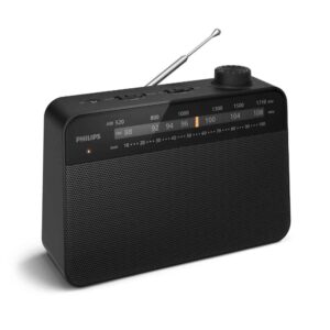 רדיו נייד אנלוגי Philips TAR2509 – FM/AM, רמקול 3.5 אינץ׳, הפעלה בחשמל או בסוללות D