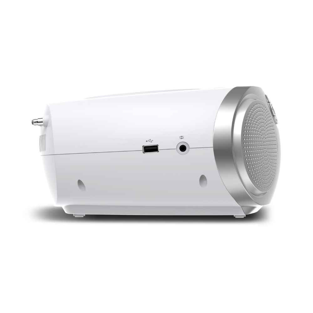 נגן CD נייד Philips TAZ2000 – Bluetooth 6.0, רדיו FM דיגיטלי, USB ורמקולים סטריאו מובנים, לבן 5 Philips TAZ2000 נגן CD נייד 5