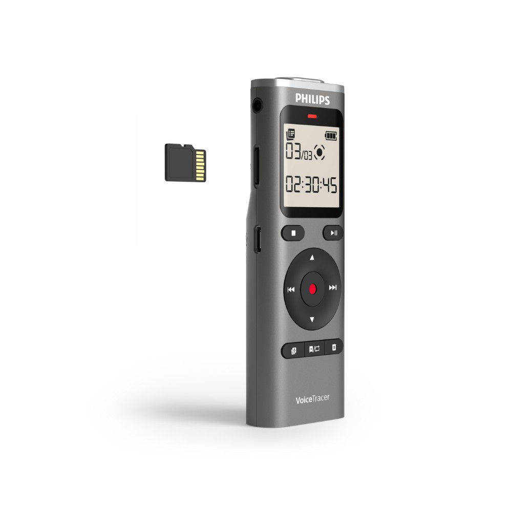 טייפ מנהלים דיגיטלי Philips VoiceTracer DVT1170 – זיכרון 8GB, מיקרופון 360° ועד 70 שעות הקלטה 4 Philips VoiceTracer DVT1170 טייפ מנהלים 4