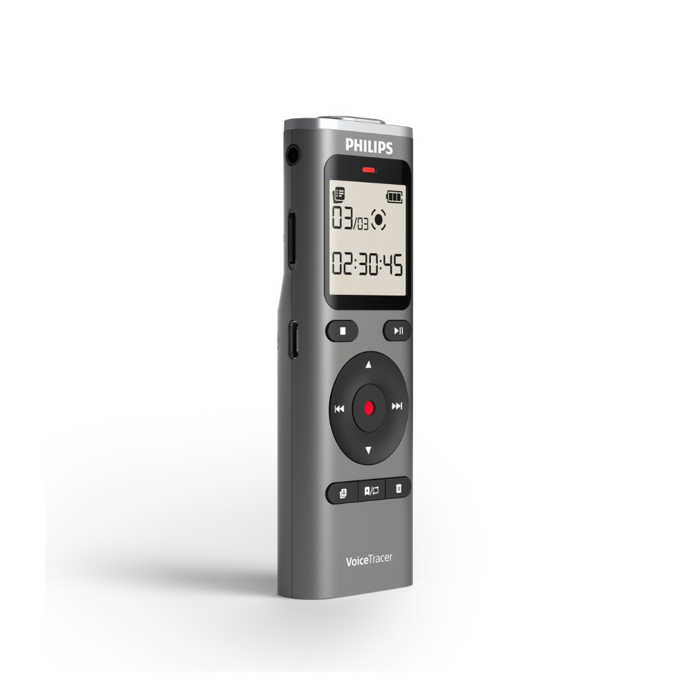 טייפ מנהלים דיגיטלי Philips VoiceTracer DVT1170 – זיכרון 8GB, מיקרופון 360° ועד 70 שעות הקלטה 8 Philips VoiceTracer DVT1170 טייפ מנהלים 8