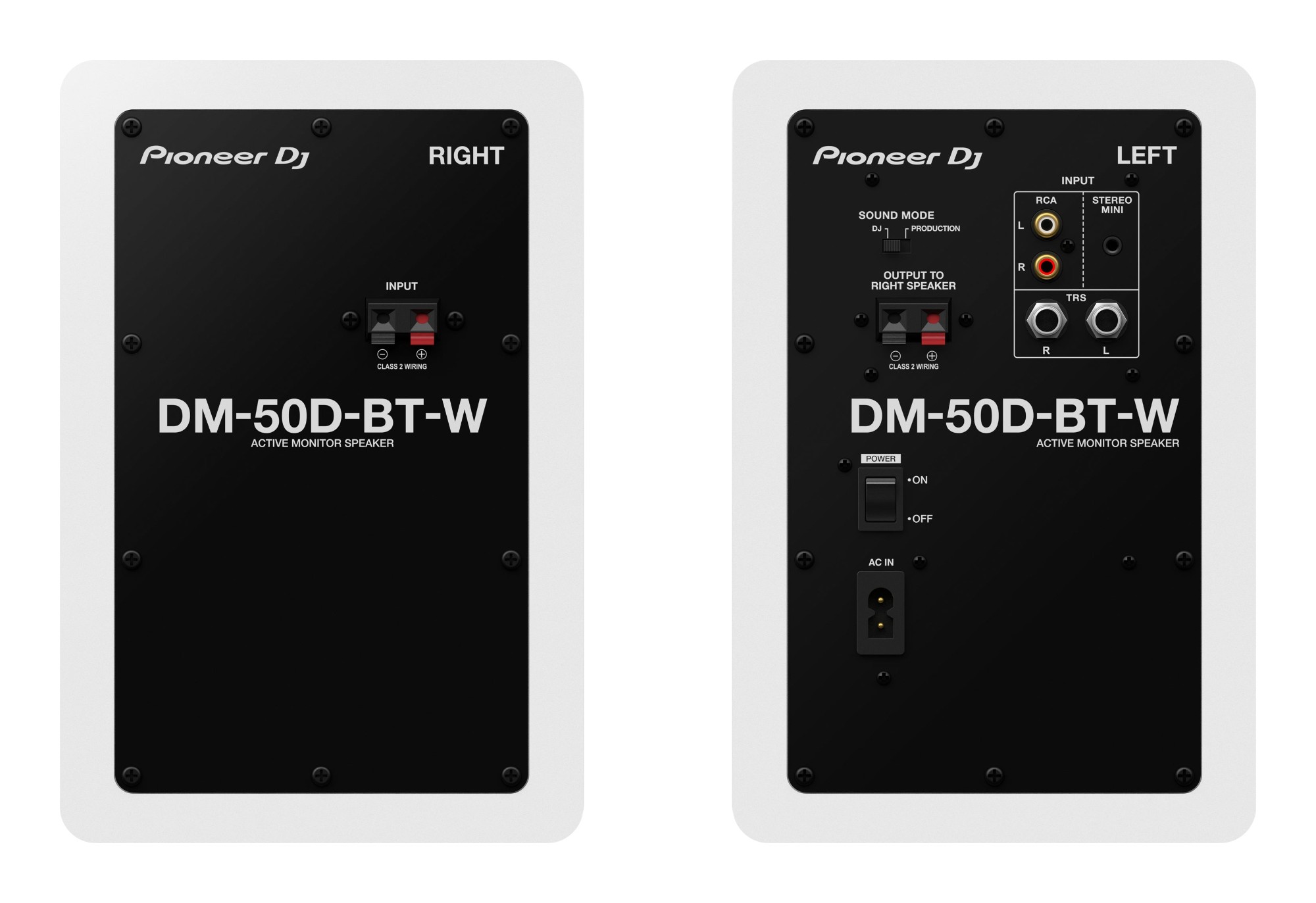 זוג רמקולי מוניטור שולחניים Pioneer DJ DM-50D-BT – 5 אינץ', 2×25W ו-Bluetooth 7 זוג רמקולי מוניטור שולחניים Pioneer DJ DM-50D-BT – תמונה 7