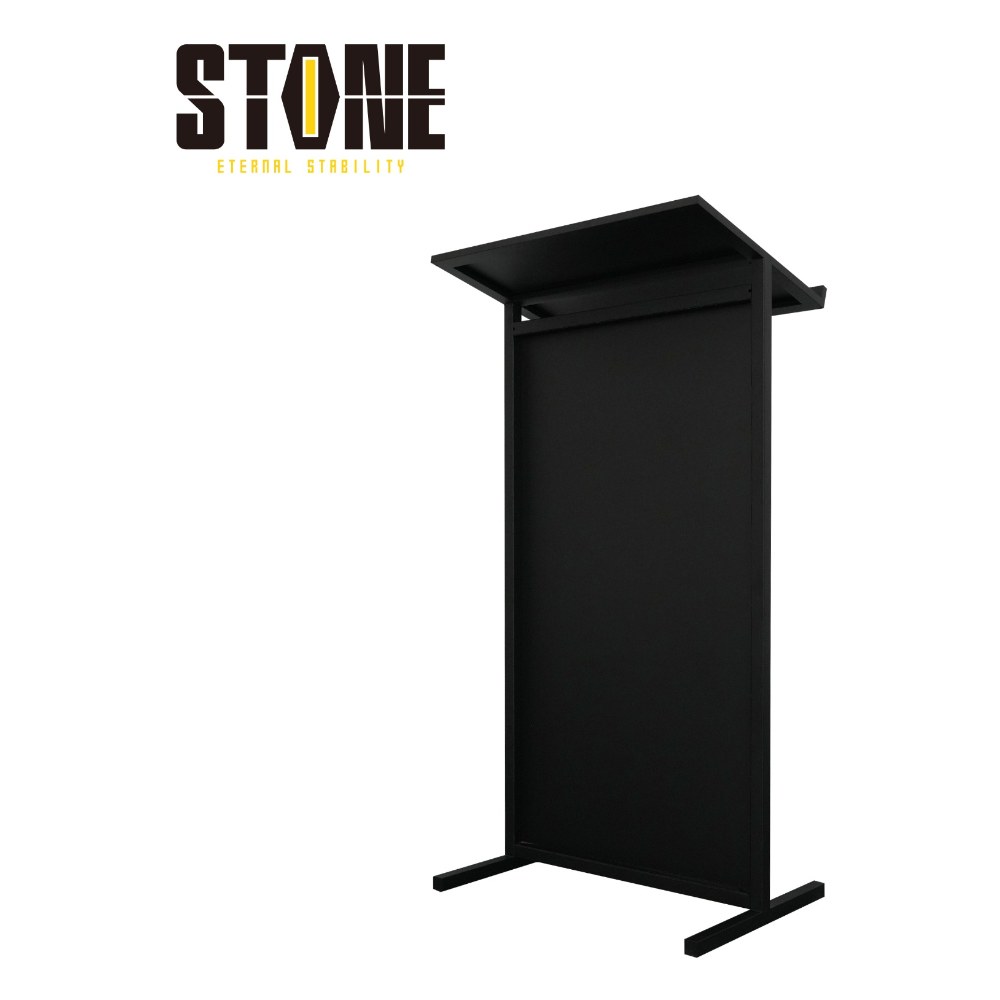 פודיום דוכן נאומים שחור Stone YJT-1 – ברזל, פלטה רחבה לנייד ולמסמכים 2 פודיום דוכן נאומים שחור Stone YJT-1 מברזל – תמונה 2