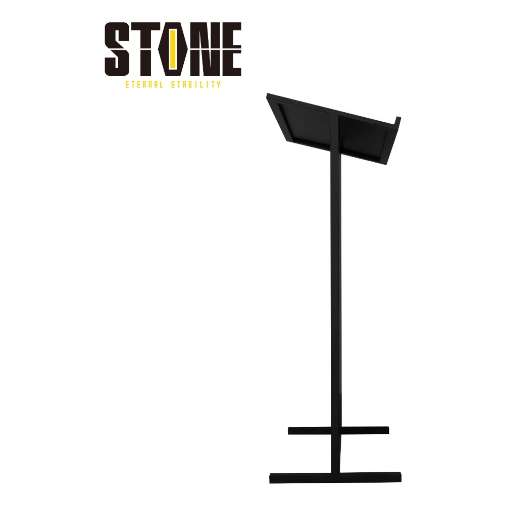 פודיום דוכן נאומים שחור Stone YJT-1 – ברזל, פלטה רחבה לנייד ולמסמכים 4 פודיום דוכן נאומים שחור Stone YJT-1 מברזל – תמונה 4