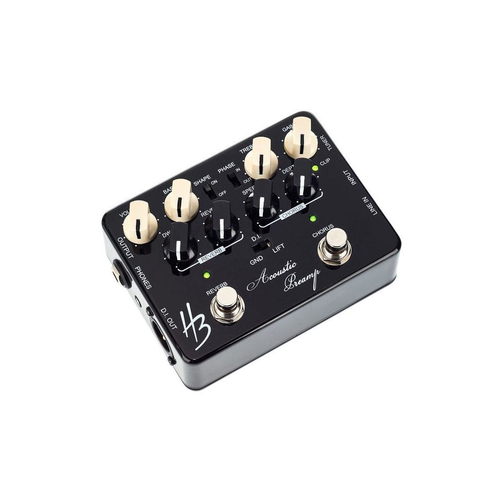 פרה-אמפ ו-DI לגיטרה אקוסטית Harley Benton – ריוורב וכורוס, EQ, Phase ו-Ground Lift (יבוא בלעדי) 3 הפרה-אמפ האקוסטי – פרה-אמפ לגיטרה אקוסטית, תמונה 3