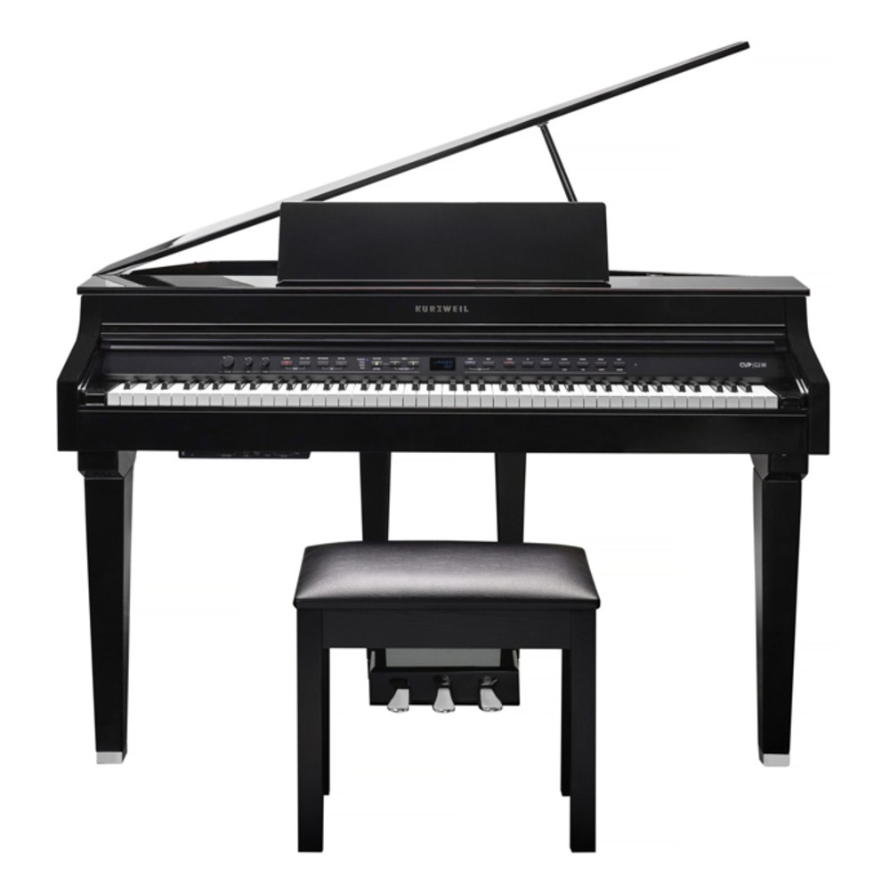פסנתר חשמלי מיני כנף Kurzweil CUP G1W BP – קלידי עץ W1 Ivory GT ומערכת 50W 2 פסנתר חשמלי מיני כנף Kurzweil CUP G1W BP עם כיסא תואם – תמונה 2