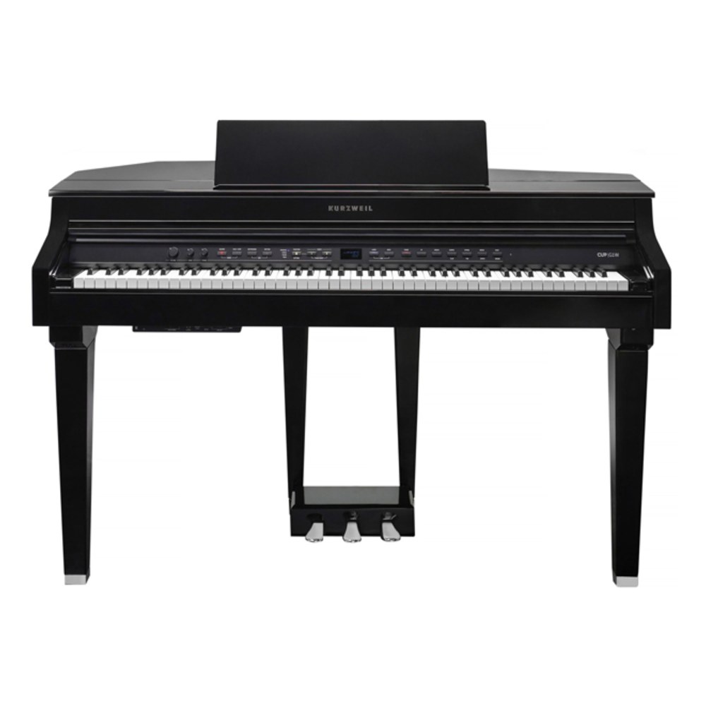 פסנתר חשמלי מיני כנף Kurzweil CUP G1W BP – קלידי עץ W1 Ivory GT ומערכת 50W 4 פסנתר חשמלי מיני כנף Kurzweil CUP G1W BP עם כיסא תואם – תמונה 4