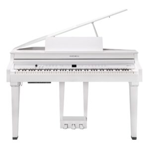 פסנתר חשמלי מיני כנף לבן Kurzweil CUP G1W – 88 קלידי עץ, 256 פוליפוניה וכיסא תואם