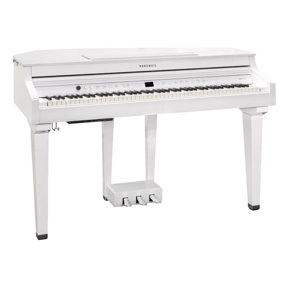 פסנתר חשמלי מיני כנף לבן Kurzweil CUP G1W – 88 קלידי עץ, 256 פוליפוניה וכיסא תואם 4 פסנתר חשמלי מיני כנף Kurzweil CUP G1W בגימור לבן – תמונה 4