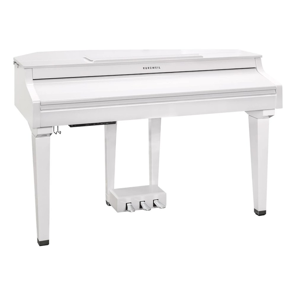 פסנתר חשמלי מיני כנף לבן Kurzweil CUP G1W – 88 קלידי עץ, 256 פוליפוניה וכיסא תואם 5 פסנתר חשמלי מיני כנף Kurzweil CUP G1W בגימור לבן – תמונה 5