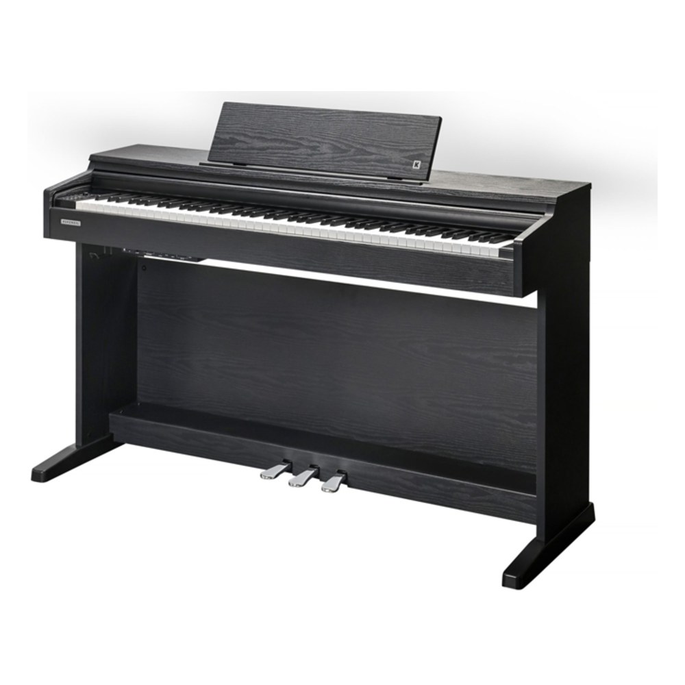 פסנתר חשמלי נייח Kurzweil M215 BK – 24 צלילים, Bluetooth ו-USB Audio, כולל כיסא 1 פסנתר חשמלי נייח Kurzweil M215 BK עם כיסא תואם