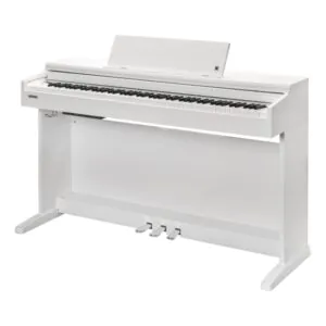 פסנתר חשמלי נייח לבן Kurzweil M215 – מנגנון H1 Ivory GT, 256 פוליפוניה וכיסא
