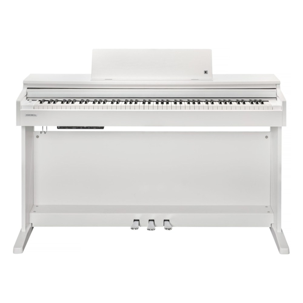 פסנתר חשמלי נייח לבן Kurzweil M215 – מנגנון H1 Ivory GT, 256 פוליפוניה וכיסא 2 פסנתר חשמלי נייח Kurzweil M215 בגימור לבן עם כיסא תואם – תמונה 2