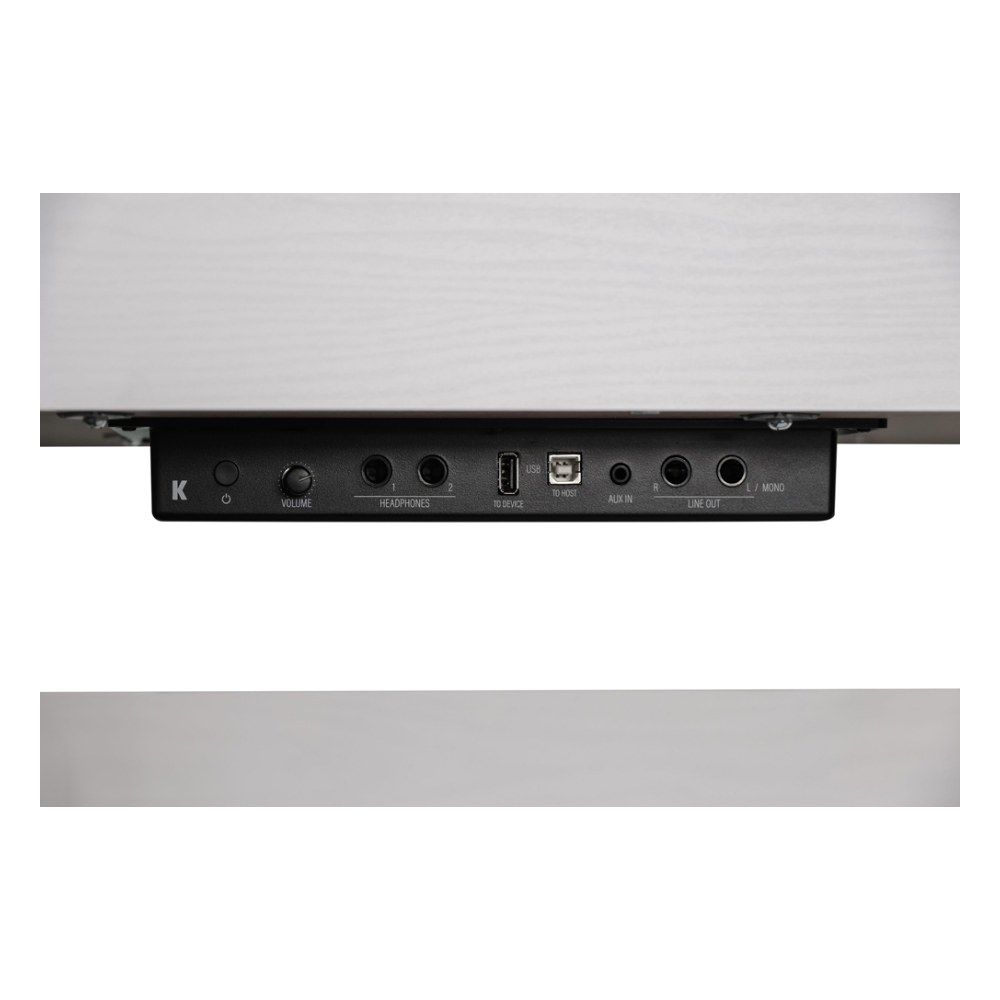 פסנתר חשמלי נייח לבן Kurzweil M215 – מנגנון H1 Ivory GT, 256 פוליפוניה וכיסא 4 פסנתר חשמלי נייח Kurzweil M215 בגימור לבן עם כיסא תואם – תמונה 4