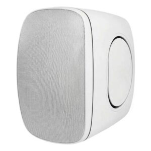 רמקול חוץ 8 אינץ׳ להתקנה Polman PLM6060W – לבן, עמיד במים IP66, קו 100V