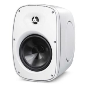 רמקול חוץ 8 אינץ׳ להתקנה Polman PLM6060W – לבן, עמיד במים IP66, קו 100V