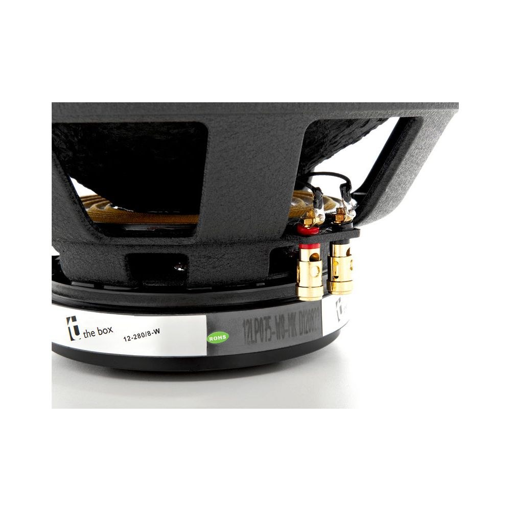 רמקול גלם the box 12 אינץ׳ – 280W RMS, 8 אוהם, סליל 3 אינץ׳, 95 dB, מגנט פריט 5 רמקול הגלם 12 אינץ׳ – רמקול גלם 12 אינץ׳, תמונה 5