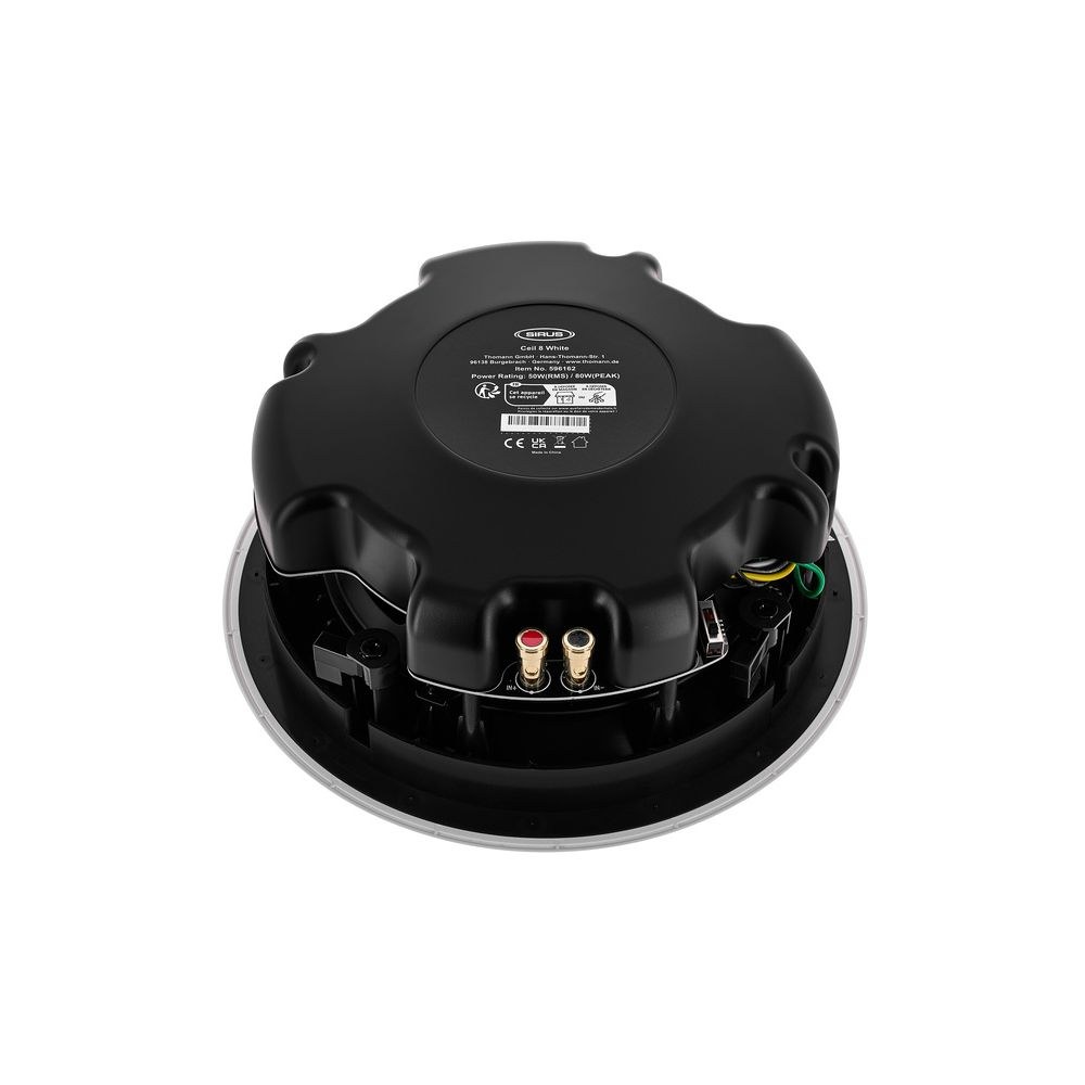 רמקול תקרה Sirus Ceil 8 – 8 אינץ׳, קו 100V/70V או 8 אוהם, גריל מגנטי שטוח, לבן 3 רמקול התקרה Ceil 8 – רמקול תקרה, תמונה 3