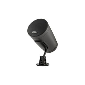 רמקול התקנה עמיד למים Sirus Drop 4 – 4 אינץ׳, 100V/70V, IP66, תלייה, קיר או יתד לגינה, שחור
