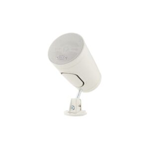 רמקול התקנה עמיד למים Sirus Drop 4 – 4 אינץ׳, 100V/70V, IP66, תלייה, קיר או יתד לגינה, לבן