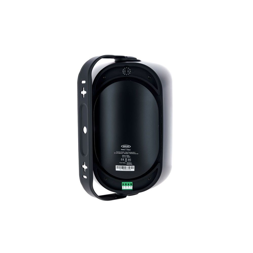 רמקול התקנה עמיד למים Sirus Reflect 6 – 6.5 אינץ׳, קו 100V/70V או 8 אוהם, IP66, כולל תושבת, שחור 7 רמקול ה-Reflect 6 השחור – רמקול התקנה עמיד למים, תמונה 7