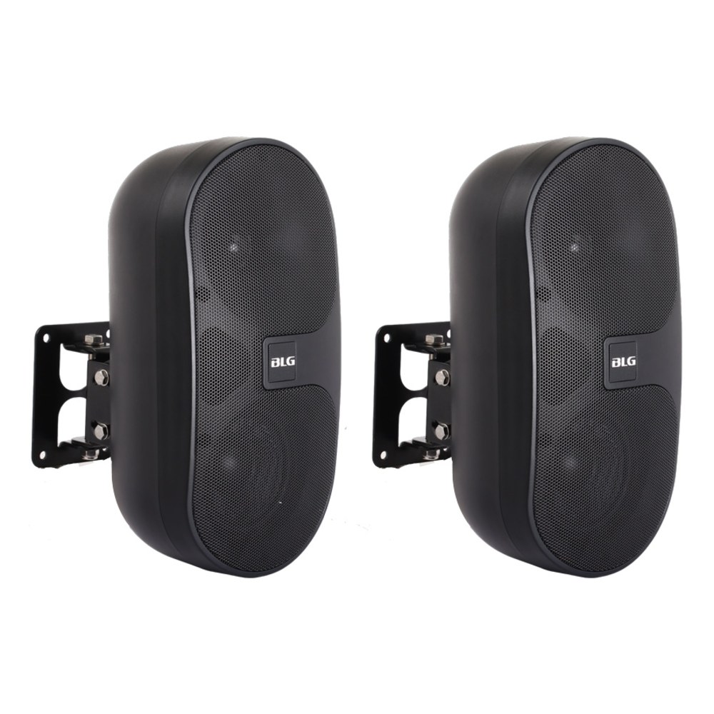 זוג רמקולי קיר פסיביים 4 אינץ׳ BLG Audio WSP-4L – 80W, שחור, להתקנות קבע 1 זוג רמקולי קיר פסיביים BLG Audio WSP-4L בצבע שחור עם מתקן תלייה