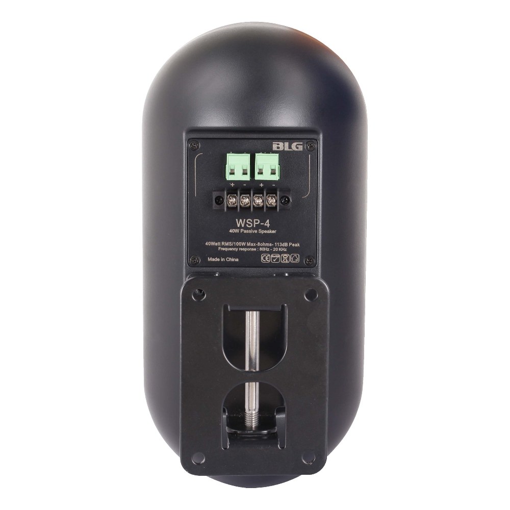 זוג רמקולי קיר פסיביים 4 אינץ׳ BLG Audio WSP-4L – 80W, שחור, להתקנות קבע 5 זוג רמקולי קיר פסיביים BLG Audio WSP-4L בצבע שחור עם מתקן תלייה – תמונה 5