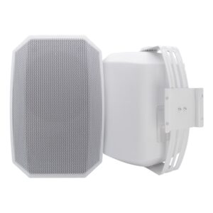 רמקול התקנה מוגן מים Polman Helion-651W לבן – ‏6.5 אינץ׳, 160W, IP65 ושנאי קו 100V