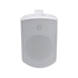 רמקול שנאי קו מוגן מים Polman PLM7085 לבן – 8 אינץ׳, IP66 ותושבת 180°