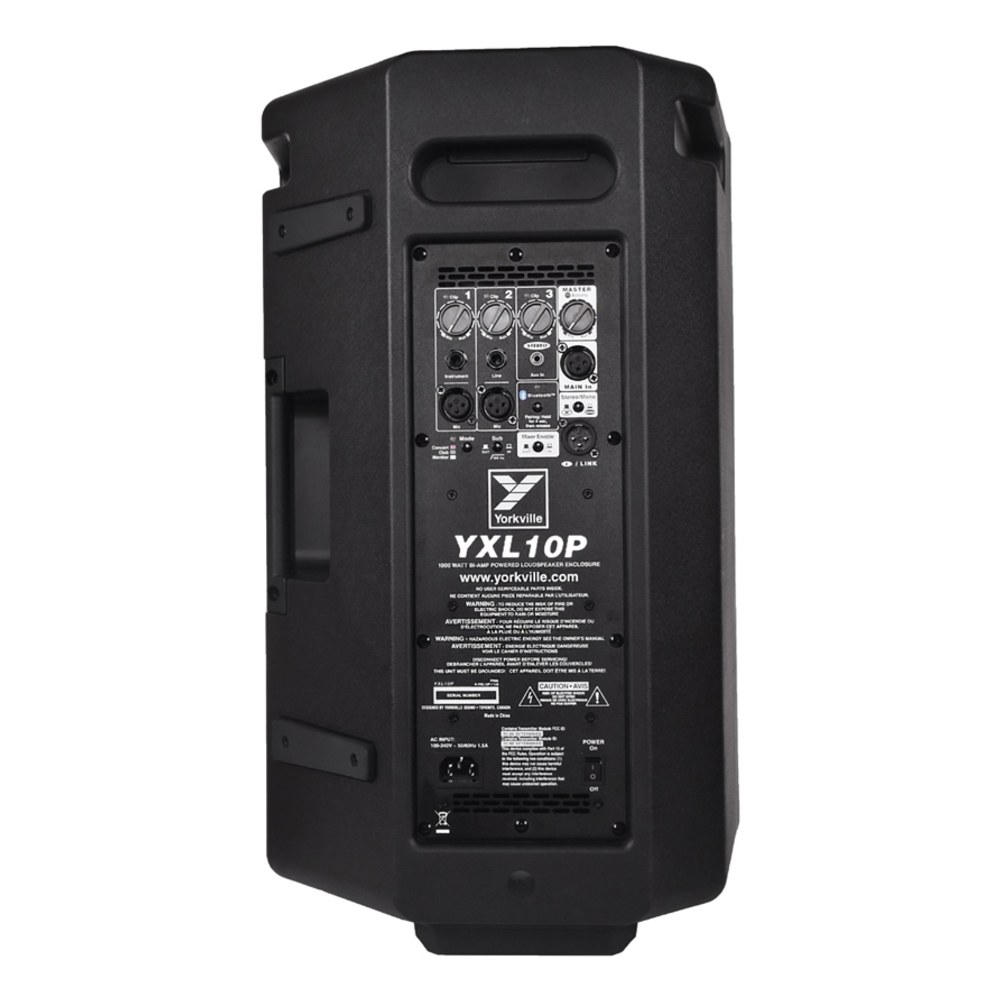 רמקול מוגבר 10 אינץ׳ Yorkville YXL10P – 1000W Peak, מיקסר 3 ערוצים ו-DSP 5 רמקול מוגבר Yorkville YXL10P עם וופר 10 אינץ׳ – תמונה 5