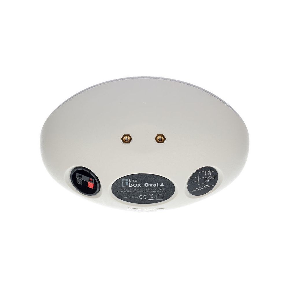 רמקול התקנה קטן the box – 4 אינץ׳ ו-2 טוויטרים, 100W שיא, 8 אוהם, כולל תושבת קיר, לבן 4 רמקול ההתקנה הקטן והלבן – רמקול התקנה, תמונה 4