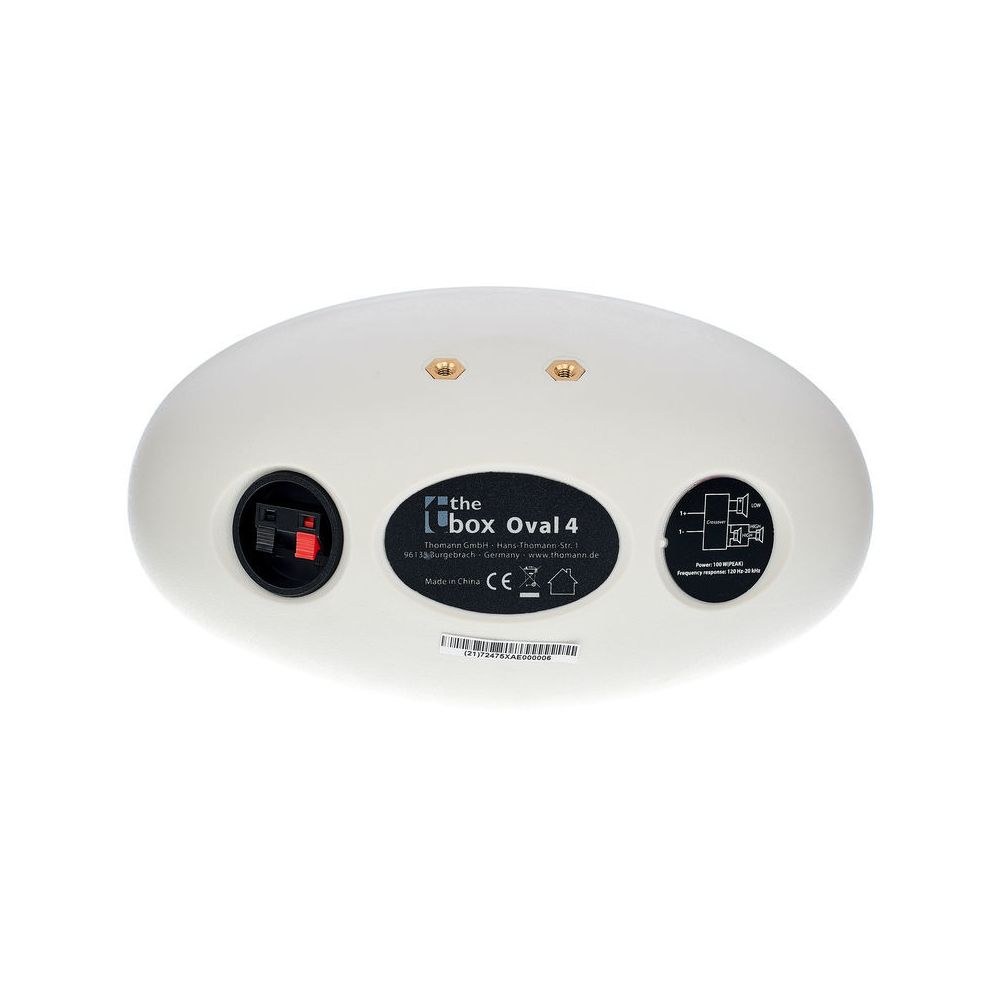 רמקול התקנה קטן the box – 4 אינץ׳ ו-2 טוויטרים, 100W שיא, 8 אוהם, כולל תושבת קיר, לבן 6 רמקול ההתקנה הקטן והלבן – רמקול התקנה, תמונה 6